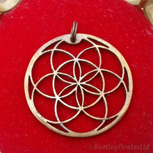 Load image into Gallery viewer, Seed of Life, Hand Cut Coin.