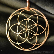 Load image into Gallery viewer, Seed of Life, Hand Cut Coin.