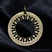 Load image into Gallery viewer, Arabic Design, Hand Cut Coin Pendant.