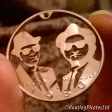 Load image into Gallery viewer, Blues Brothers, Hand Cut Coin.