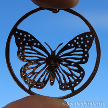 Load image into Gallery viewer, Butterfly, Hand Cut Coin.