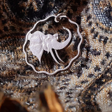 Load image into Gallery viewer, Elephant Hand, Cut Coin.