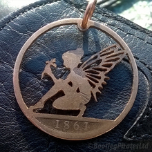 Load image into Gallery viewer, Flower Fairy, Hand Cut Coin.