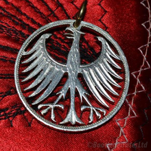 Load image into Gallery viewer, German Federal Republic Eagle, Hand Cut Coin.