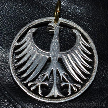 Load image into Gallery viewer, German Federal Republic Eagle, Hand Cut Coin.