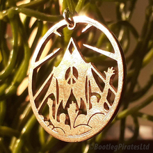 Load image into Gallery viewer, Glastonbury Pyramid Stage, Hand Cut Coin.