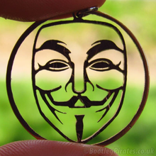Load image into Gallery viewer, Anonymous - V For Vendetta - Guy Fawkes, Hand Cut Coin.