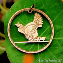 Load image into Gallery viewer, Hen, Hand Cut Coin.