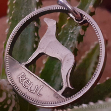 Load image into Gallery viewer, Irish Wolfhound, Hand Cut Coin.