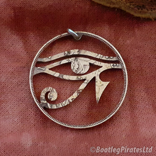 Load image into Gallery viewer, Eye of Horus, Hand Cut Coin.