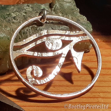 Load image into Gallery viewer, Eye of Horus, Hand Cut Coin.