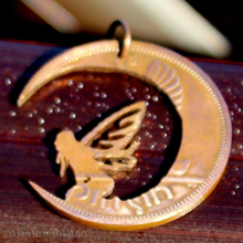 Load image into Gallery viewer, Fairy moon, Hand Cut Coin.
