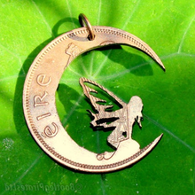 Load image into Gallery viewer, Fairy moon, Hand Cut Coin.