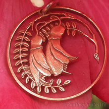 Load image into Gallery viewer, Kowhai Flower, Hand Cut Coin.