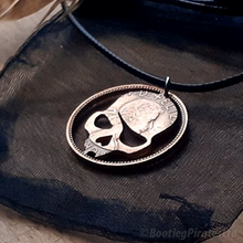 Load image into Gallery viewer, Pirate Skull, Hand Cut Coin.