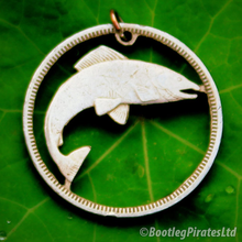 Load image into Gallery viewer, Irish Salmon of Knowledge, Hand Cut Coin.