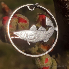 Load image into Gallery viewer, Icelandic Salmon, Hand Cut Coin.