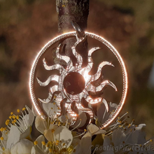 Load image into Gallery viewer, Sun, Hand Cut Coin.