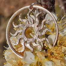 Load image into Gallery viewer, Sun, Hand Cut Coin.
