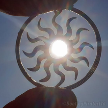 Load image into Gallery viewer, Sun, Hand Cut Coin.