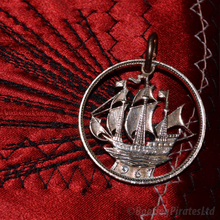 Load image into Gallery viewer, The Golden Hind, Hand Cut Coin.