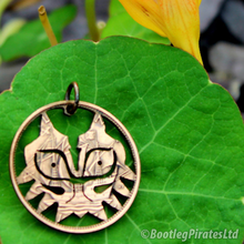 Load image into Gallery viewer, Tribal Mask, Hand Cut Coin.