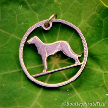 Load image into Gallery viewer, Irish Wolfhound, Hand Cut Coin.