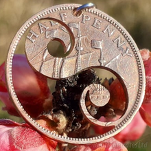 Load image into Gallery viewer, Ying Yang, Hand Cut Coin.