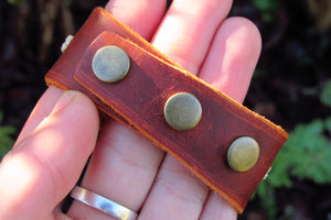 "VENUS" Yellow Aventurine Gemstone Leather & Macrame Cuff Bracelet