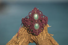 Load image into Gallery viewer, Handmade Macrame Amazonite Gemstone Sea Priestess Armlet Body Jewellery

