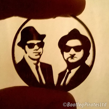 Load image into Gallery viewer, Blues Brothers, Hand Cut Coin.
