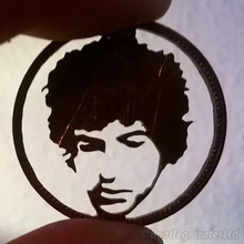 Load image into Gallery viewer, Bob Dylan, Hand Cut Coin.
