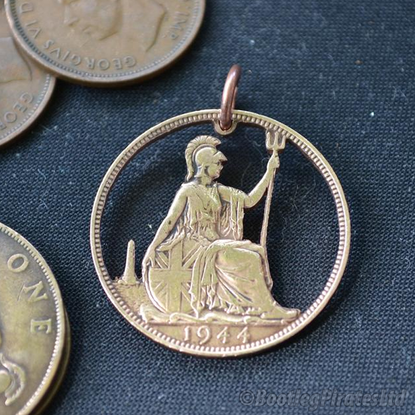 Britannia - George V Hand Cut Coin.