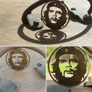 Che Guevara, hand cut coin.