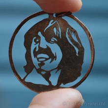 Load image into Gallery viewer, George Harrison - The Beatles - Hand Cut Coin.
