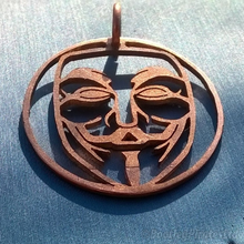 Load image into Gallery viewer, Anonymous - V For Vendetta - Guy Fawkes, Hand Cut Coin.
