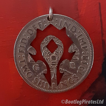 Load image into Gallery viewer, World of Warcraft. Horde, Hand Cut Coin.
