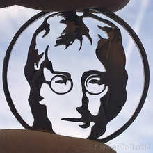Load image into Gallery viewer, John Lennon - The Beatles - Hand Cut Coin.
