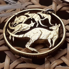 Load image into Gallery viewer, Kangaroo, Hand Cut Coin.
