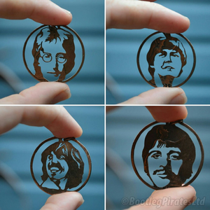 John Lennon - The Beatles - Hand Cut Coin.