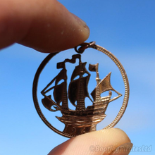 Load image into Gallery viewer, The Golden Hind, Hand Cut Coin.
