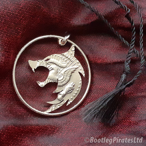 Witcher, Hand Cut Coin Pendant.