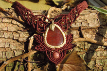 Load image into Gallery viewer, Lepidocrocite Healing Crystal Macrame Necklace
