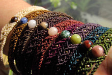 Load image into Gallery viewer, Boho Stone Bead Macrame Bracelets
