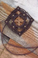 Load image into Gallery viewer, Celtic Knot Handcut Coin Design Boho Macrame Adjustable Pendant
