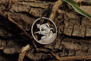 New Zealand Shilling, Hand Cut Coin